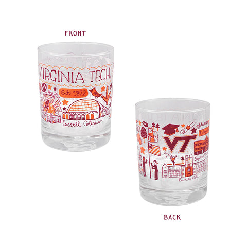 Virginia Tech Julia Gash Rocks Glass