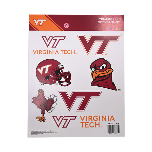 Virginia Tech Large Sticker Sheet – Campus Emporium