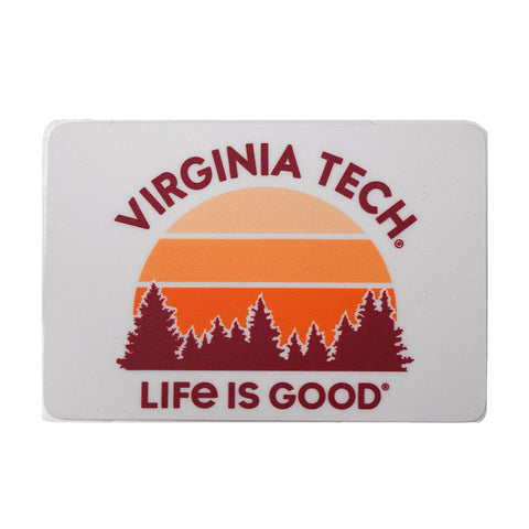 Virginia Tech Life Is Good Horizon Decal