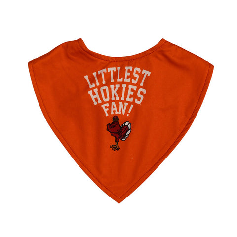 Virginia Tech Littlest Fan Baby Bib: Orange