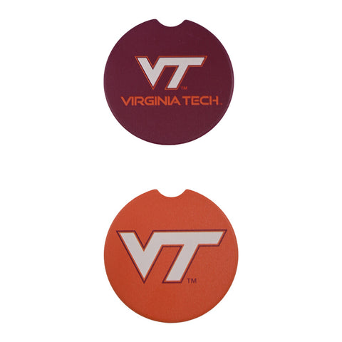 Virginia Tech Logo Car Coasters
