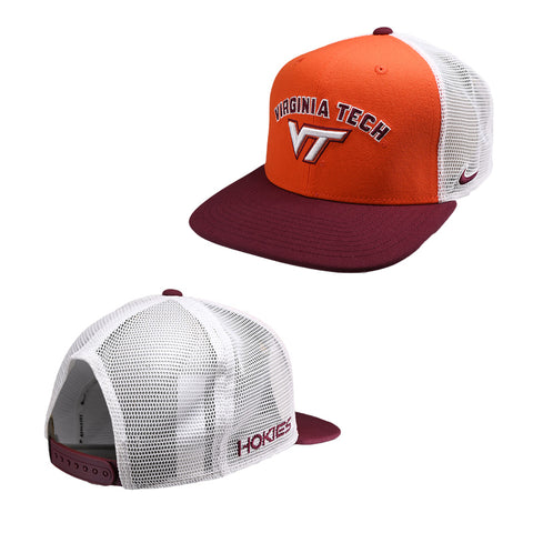 Virginia Tech Logo Mesh Snapback Hat by Nike