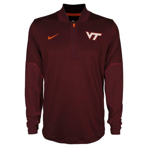 Virginia Tech Men's 2026 Dri-FIT Midweight Coaches Half-Zip Top by Nike
