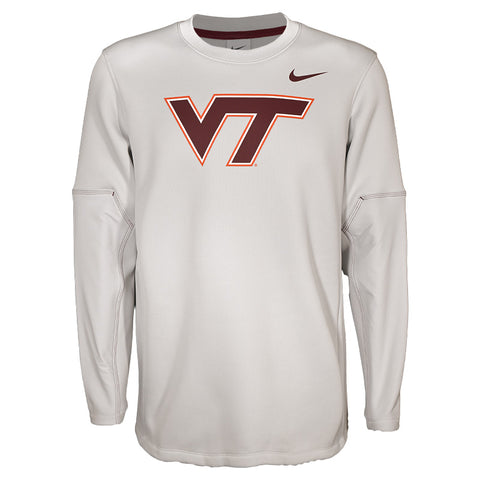 Virginia Tech Men's 2026 Therma-FIT Midweight Coaches Crew Pullover by Nike
