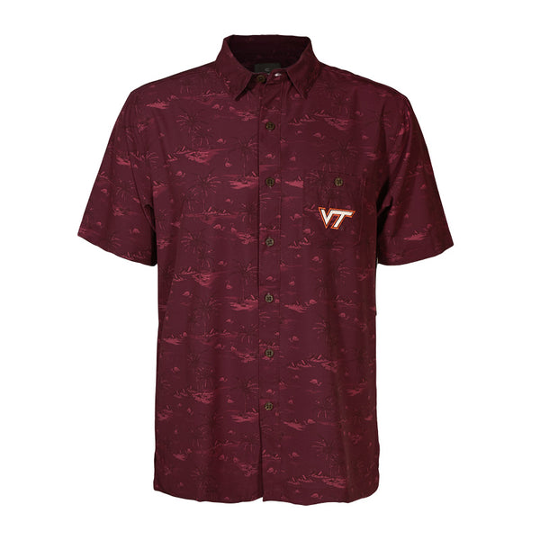 Virginia Tech Men's Atmosphere Camp Shirt – Campus Emporium