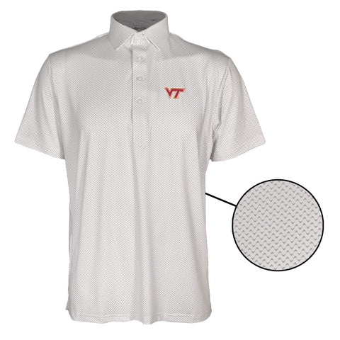 Virginia Tech Men's Featherweight Flex Polo: Pulse by Collars and Co.