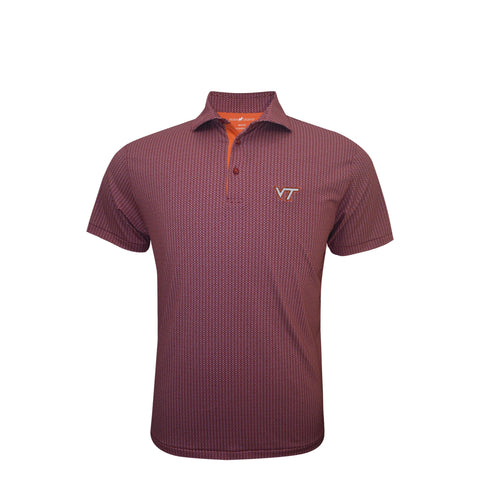 Virginia Tech Men's Football Polo by Horn Legend