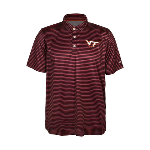 Virginia Tech Men's Staff Striped Polo