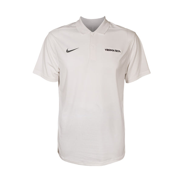 Virginia Tech Men's Victory Solid Polo: White by Nike – Campus Emporium