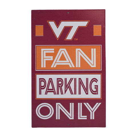 Virginia Tech Metal Parking Sign