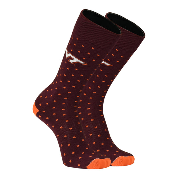 Virginia Tech Mid-Calf Dress Sock: Maroon – Campus Emporium
