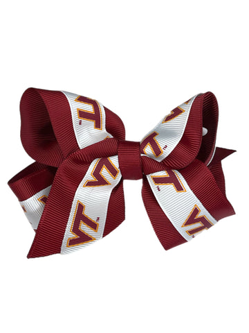 Virginia Tech Mini Layered Bow