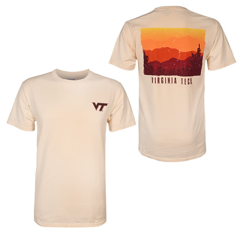 Virginia Tech Mountains Comfort Wash T-Shirt: Parchment by Gear