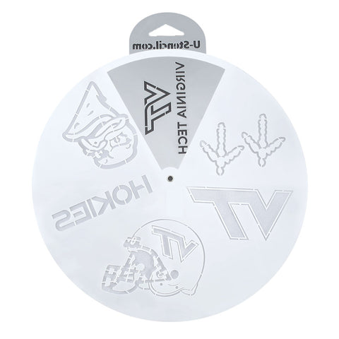 Virginia Tech Multi-Logo Stencil Wheel 15"