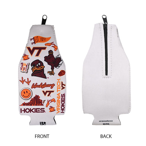 Virginia Tech Native Zip-Up Bottle Coozie