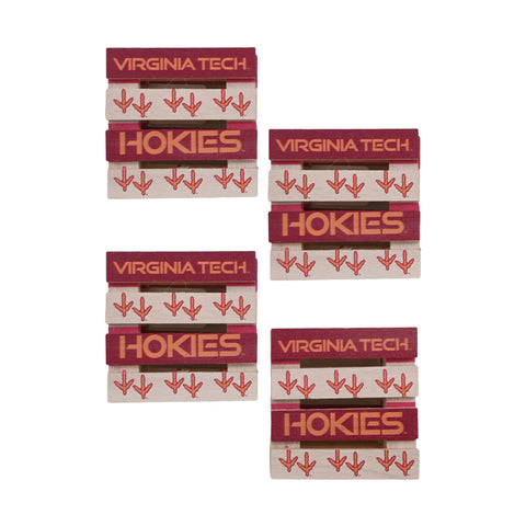 Virginia Tech Pallet Coasters: Set of 4