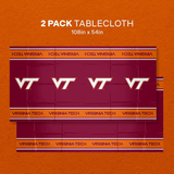 Virginia Tech  Plastic  Tablecloth