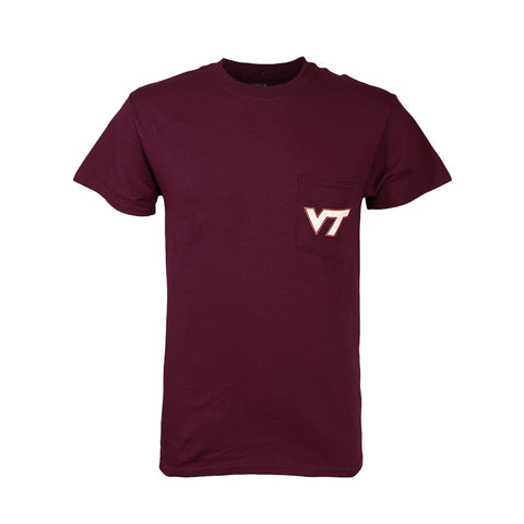 Virginia Tech Pocket T-Shirt: Maroon