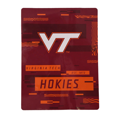 Virginia Tech Raschel Throw Logo Blanket