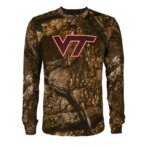 Virginia Tech Realtree Camo APX Long-Sleeved T-Shirt