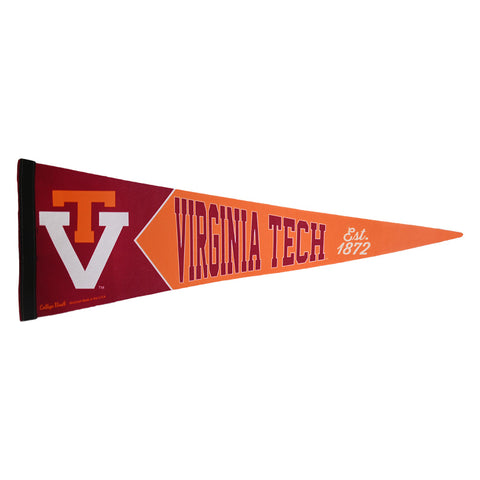 Virginia Tech Retro Vault  Pennant