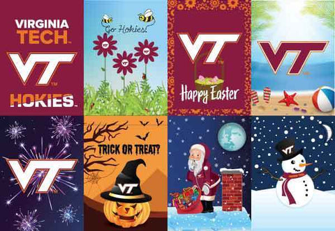 Virginia Tech Seasonal Garden Flag Bundle