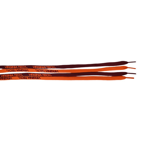 Virginia Tech Shoe Laces: Maroon and Orange