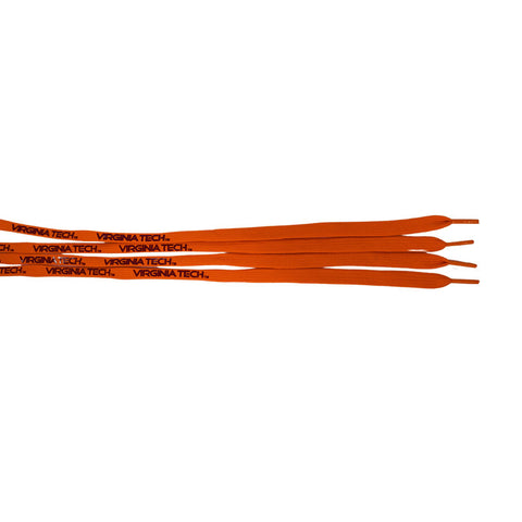 Virginia Tech Shoe Laces: Orange