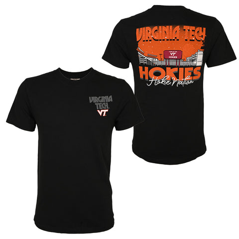 Virginia Tech Stadium Night Comfort Colors T-Shirt: Black