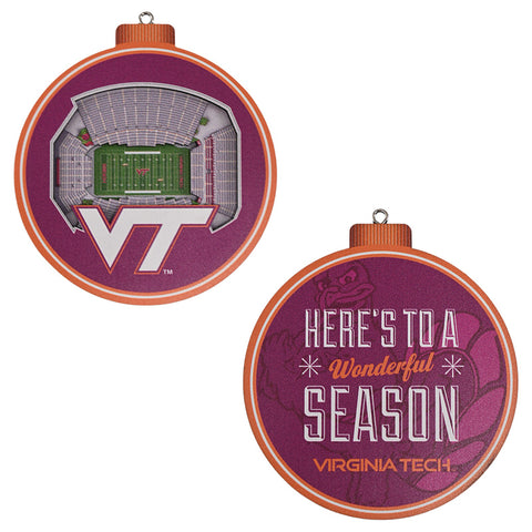Virginia Tech Stadium View  Ornament