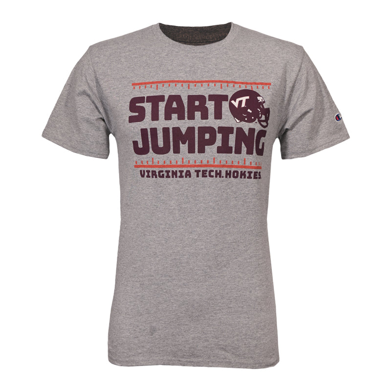 海外から輸入 Virginia_Tech_Start_Jumping_T- トップス