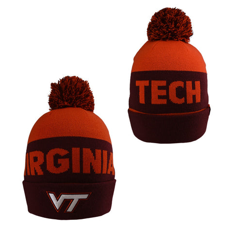 Virginia Tech Stripe Peak Beanie by Nike