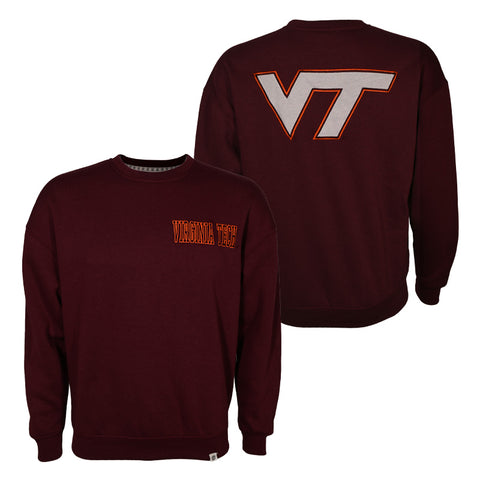 Virginia Tech Super-Rich Vintage Crew Sweatshirt