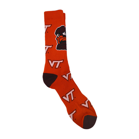 Virginia Tech Super Mascot Crew Sock HokieBird