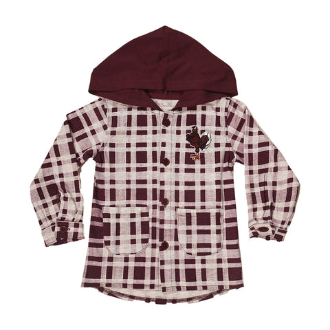 Virginia Tech Toddler BMO Plaid Button Up Shirt