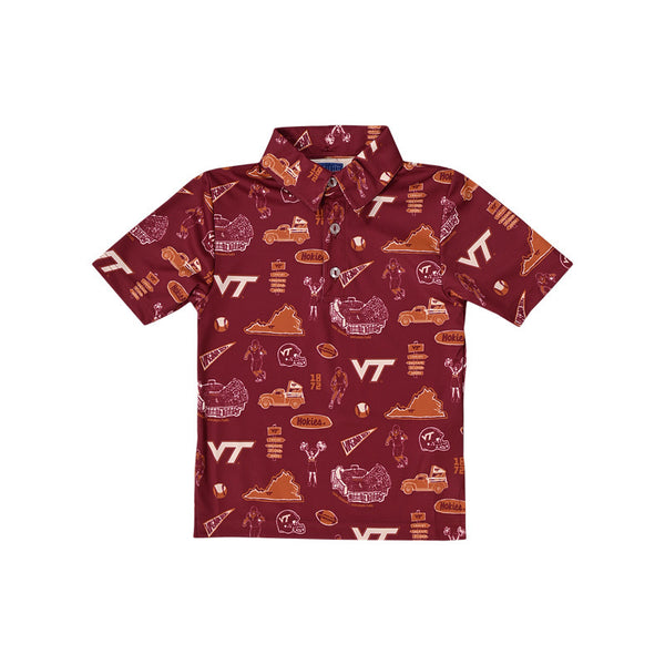 Virginia Tech Toddler Theo Polo Shirt by Vive La Fete – Campus Emporium