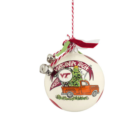 Virginia Tech Truck Ornament