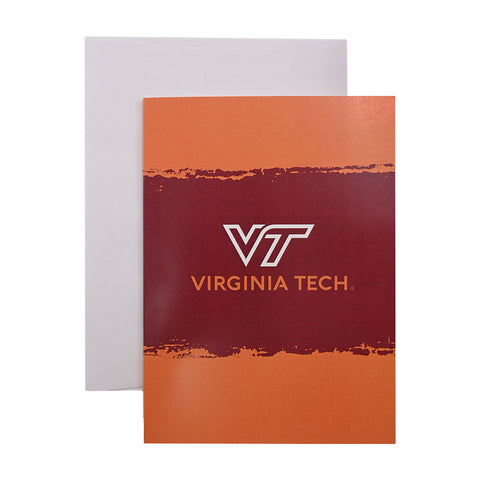 Virginia Tech University Logo Blank Card: Maroon