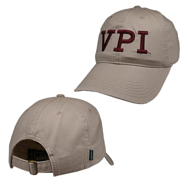 Virginia Tech Vault VPI Hat: Khaki by Legacy – Campus Emporium