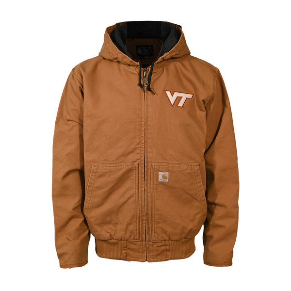 Virginia Tech Washed Duck Insulated Active Jacket: Carhartt Brown by C – Campus