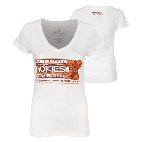Virginia Tech Women's 2026 Military Appreciation  V-Neck T-Shirt
