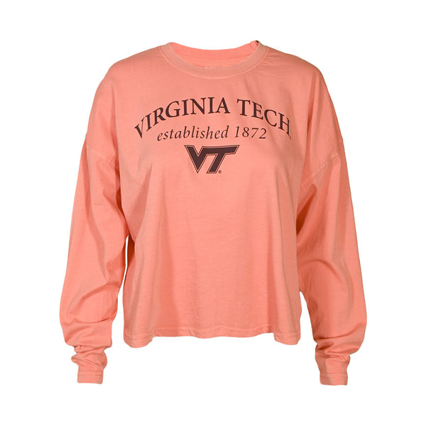 Virginia Tech Women's Bar Harbor Long Sleeve T-Shirt: Terrracotta – Campus Empor