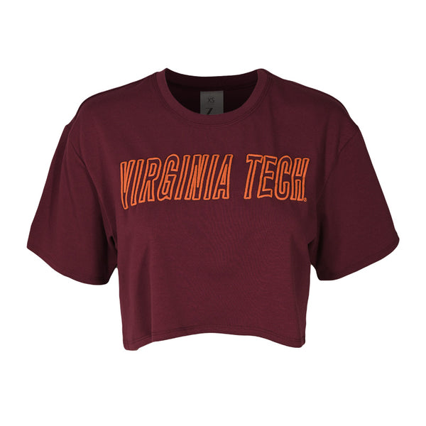Virginia Tech Women's Boxy Crop T-Shirt: Maroon – Campus Emporium