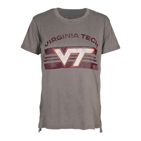 Virginia Tech Women's Boyfriend T-Shirt: Gray