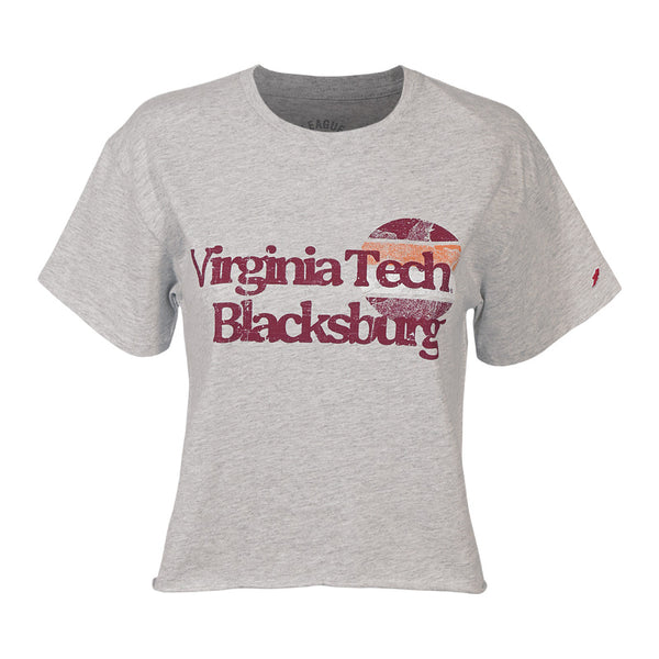 Virginia Tech Women's Clothesline Crop T-Shirt: Ash – Campus Emporium