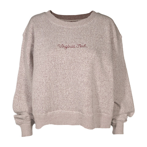 Virginia Tech Women's Cool Down Pullover: Merlot