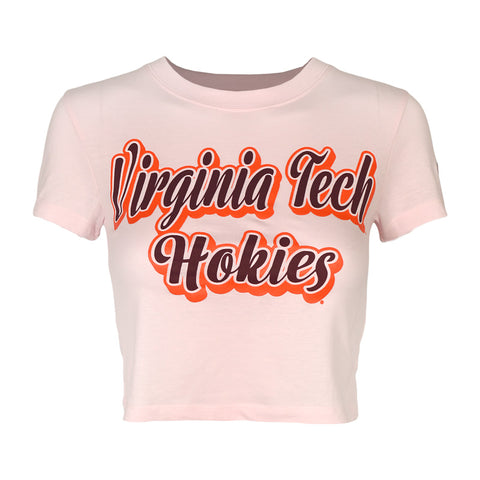 Virginia Tech Women's Core Baby Tee: Pink by Champion