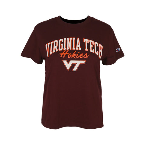 Virginia Tech Women's Core Hokies T-Shirt: Maroon by Champion