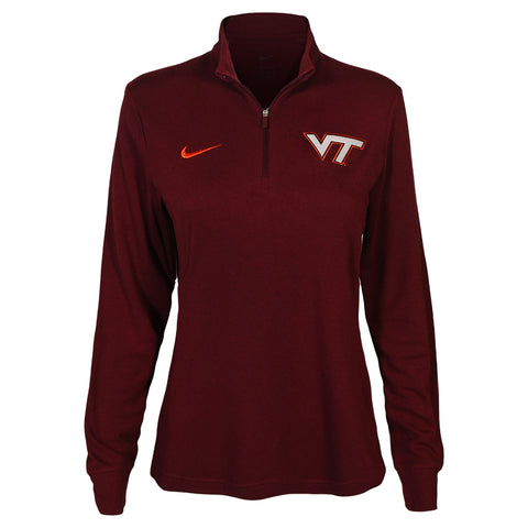 Virginia Tech Women's Dri-FIT Victory Quarter-Zip by Nike