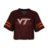 Virginia Tech Women's Field Goal Crop Jersey: Maroon